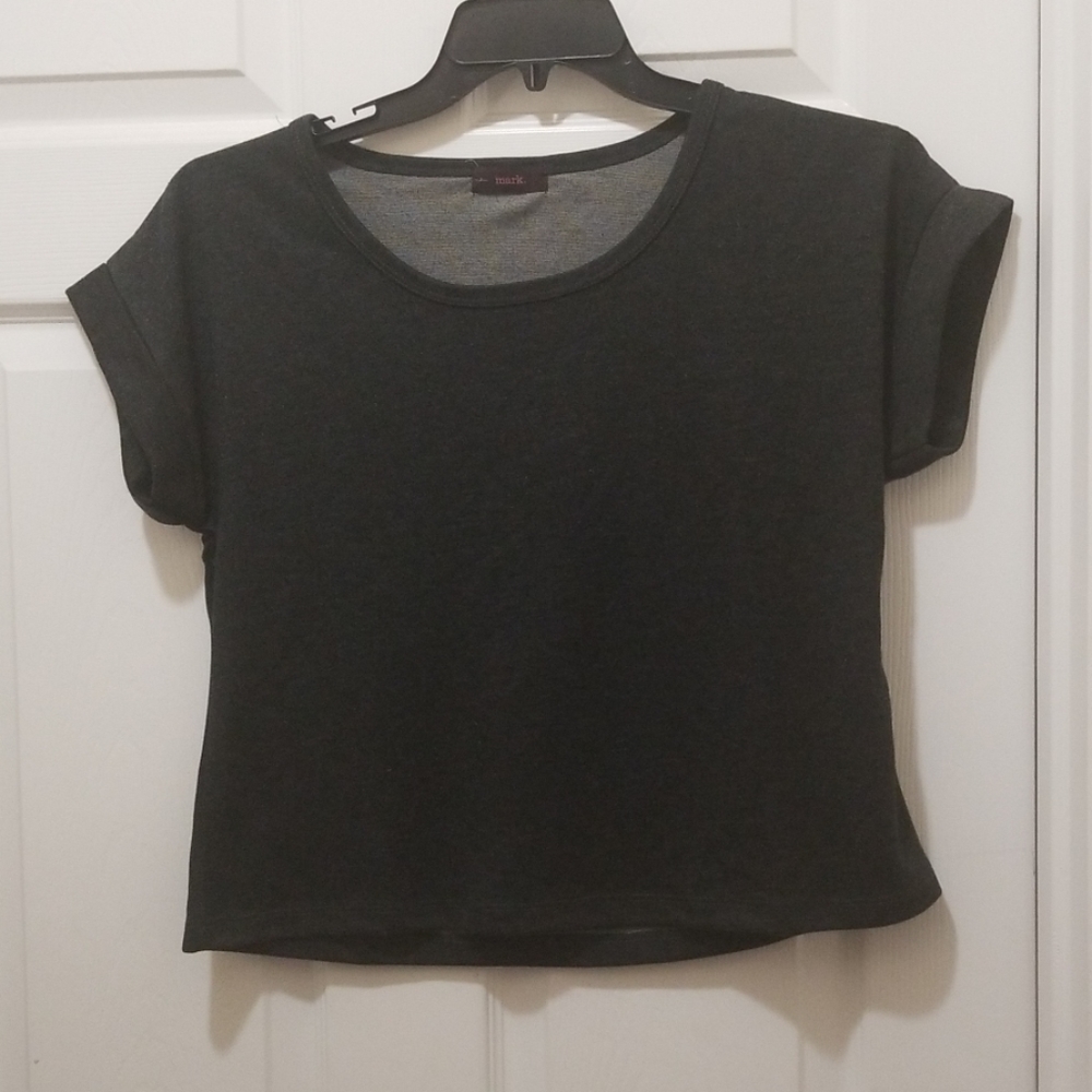 Waist length black ladies top